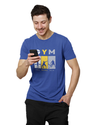 One More Rep Men Regular Fit Tshirt 180 Royal Blue Regular Fit Tshirt - Premium Cotton Men Wear