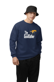 Comfortable Men Regular Fit Sweatshirt in Navy Blue - 320 GSM | Fullmoon Styles
