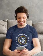 Comfortable Men Regular Fit Tshirt in Navy Blue - 180 GSM | Fullmoon Styles