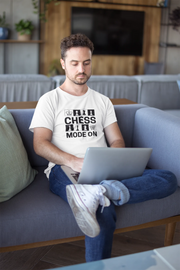 Chess Mode On Men Regular Fit Tshirt 180 White Regular Fit Tshirt - Premium Cotton Men Wear