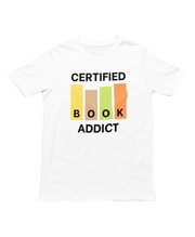 Certified Book Addict Men Regular Fit Tshirt 180 White Regular Fit Tshirt - Premium Cotton Men Wear
