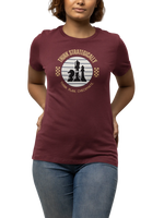 Maroon Regular Fit Tshirt - Think Strategically Women Regular Fit Tshirt 180 Design | Women Fashion