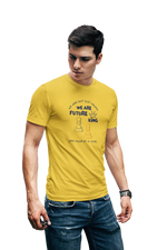 Yellow Regular Fit Tshirt - We Are Future Kings Men Regular Fit Tshirt 180 Design | Men Fashion