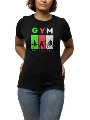 Comfortable Women Regular Fit Tshirt in Black - 180 GSM | Fullmoon Styles