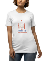 Comfortable Women Regular Fit Tshirt in White - 180 GSM | Fullmoon Styles