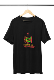 Premium Black Regular Fit Tshirt for Women - 180 GSM Cotton | Fullmoon Styles