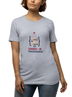 Comfortable Women Regular Fit Tshirt in Gray - 180 GSM | Fullmoon Styles