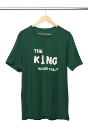 Premium Bottle Green Regular Fit Tshirt for Men - 180 GSM Cotton | Fullmoon Styles