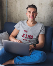 King Never Falls Men Regular Fit Tshirt 180 Gray Regular Fit Tshirt - Premium Cotton Men Wear