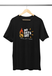 Premium Black Regular Fit Tshirt for Men - 180 GSM Cotton | Fullmoon Styles