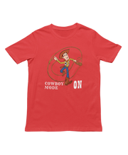 Women Oversized - Woody Cowboy Mode On Women Oversized 240 Red | Fullmoon Styles