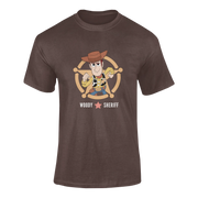Men Oversized - Toy Story Woody Sheriff Men Oversized 210 Brown | Fullmoon Styles