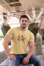 Comfortable Men Regular Fit Tshirt in Beige - 180 GSM | Fullmoon Styles