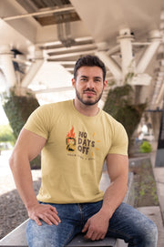 Comfortable Men Regular Fit Tshirt in Beige - 180 GSM | Fullmoon Styles