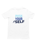 Push Yourself Women Regular Fit Tshirt 180 White Regular Fit Tshirt - Premium Cotton Women Wear