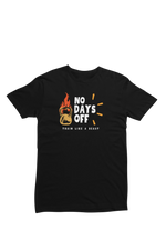 Women Regular Fit Tshirt - No Days Off Women Regular Fit Tshirt 180 Black | Fullmoon Styles