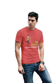 Toy Story Woody Men Regular Fit Tshirt 180 Red Regular Fit Tshirt - Premium Cotton Men Wear