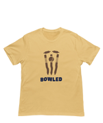 Beige Regular Fit Tshirt - Bowled Men Regular Fit Tshirt 180 Design | Men Fashion