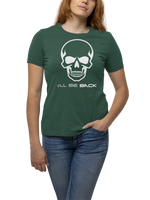 The Terminator I Will Be Back Women Regular Fit Tshirt 180 Bottle Green Regular Fit Tshirt - Premium Cotton Women Wear