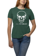 The Terminator I Will Be Back Women Regular Fit Tshirt 180 Bottle Green Regular Fit Tshirt - Premium Cotton Women Wear