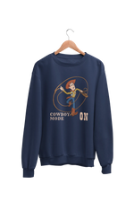 Premium Navy Blue Regular Fit Sweatshirt for Men - 320 GSM Cotton | Fullmoon Styles