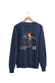 Premium Navy Blue Regular Fit Sweatshirt for Men - 320 GSM Cotton | Fullmoon Styles