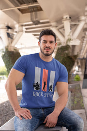 Rock Star Men Regular Fit Tshirt 180 Royal Blue Regular Fit Tshirt - Premium Cotton Men Wear