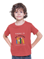 Comfortable Kids Regular Fit Tshirt in Red - 180 GSM | Fullmoon Styles