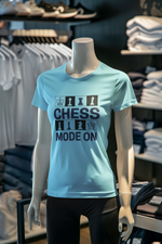 Sky Blue Regular Fit Tshirt - Chess Mode On Women Regular Fit Tshirt 180 Design | Women Fashion