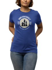 Comfortable Women Regular Fit Tshirt in Royal Blue - 180 GSM | Fullmoon Styles