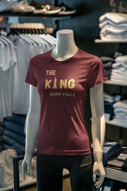 Premium Maroon Regular Fit Tshirt for Women - 180 GSM Cotton | Fullmoon Styles