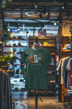 Bottle Green Regular Fit Tshirt - No Days Off Women Regular Fit Tshirt 180 Design | Women Fashion