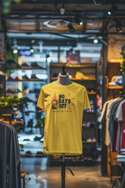 Yellow Regular Fit Tshirt - No Days Off Women Regular Fit Tshirt 180 Design | Women Fashion