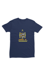 Comfortable Men Regular Fit Tshirt in Navy Blue - 180 GSM | Fullmoon Styles