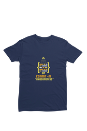 Comfortable Men Regular Fit Tshirt in Navy Blue - 180 GSM | Fullmoon Styles