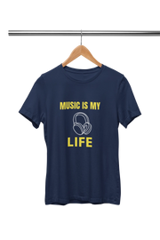 Premium Navy Blue Regular Fit Tshirt for Men - 180 GSM Cotton | Fullmoon Styles