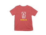 Kids Regular Fit Tshirt - Bowled Kids Regular Fit Tshirt 180 Red | Fullmoon Styles