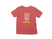 Kids Regular Fit Tshirt - Bowled Kids Regular Fit Tshirt 180 Red | Fullmoon Styles